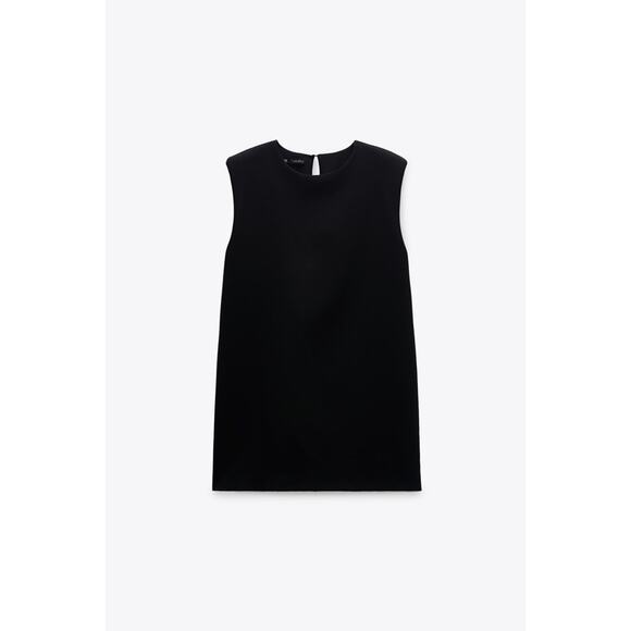 Zara Shoulder Pad Mini Shift Dress - Picture 4 of 9